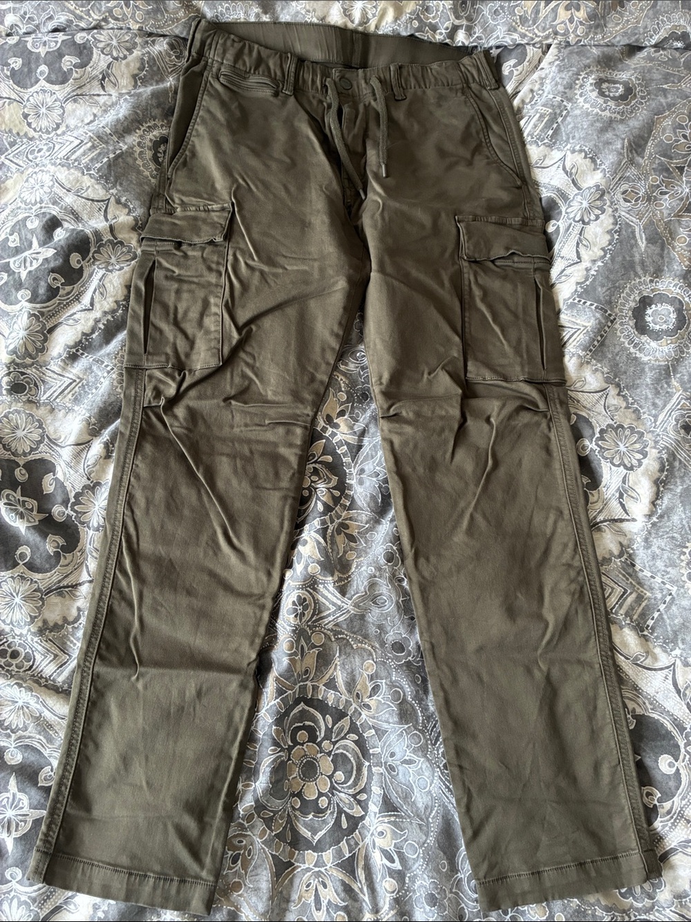 Polo Ralph Lauren Stretch Slim Fit Knitlike Cargo Pant in Green